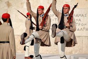 Top 5 Over-The-Top Gay Honeymoon Getaways 1 Traditional Greek soldiers, gay honeymoon getaways, ManAboutWorld gay travel magazine, Towleroad