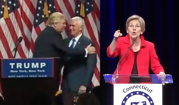 trump Pence Warren