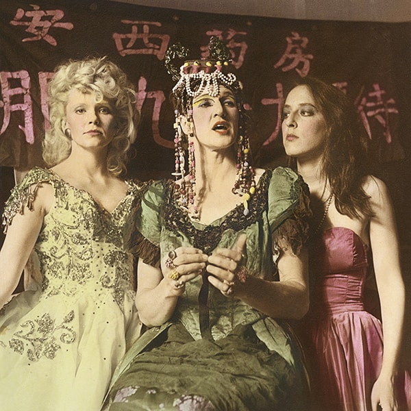 New Exhibition 'Gay Gotham' Celebrates 80 Years Of Art And Underground Lgbtq Culture In New York City 10 From left, Lois Weaver, Peggy Shaw, and Deb Margolin performing as Split Britches in Upwardly Mobile Home, photo by Eva Weiss. Courtesy Eva Weiss
