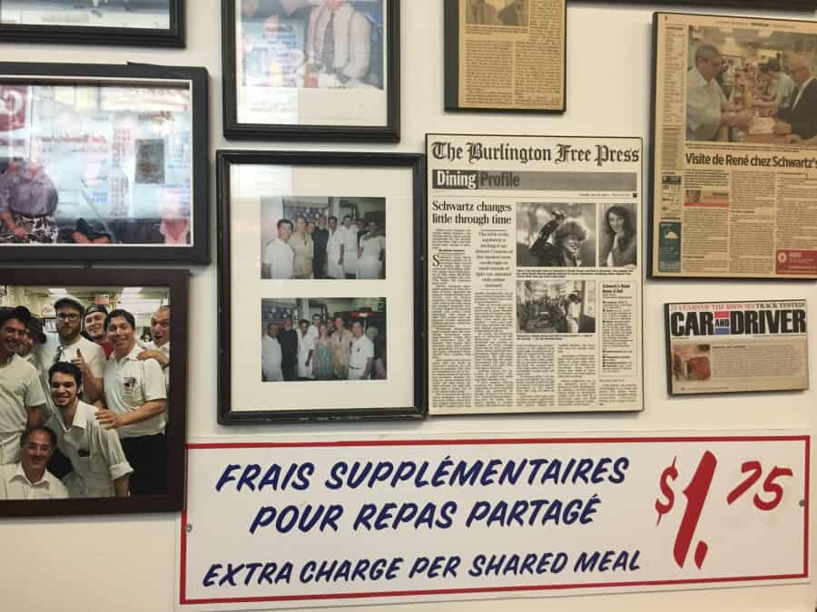 Celine Dion Is An Unlikely Savior Of Montreal’s Classic Jewish Deli 3 On the wall at Schwartz's of Montreal. Credit: Alina Simone