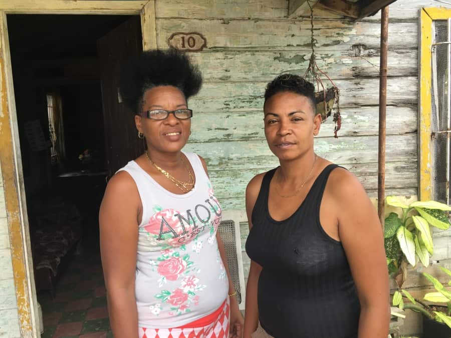 Cuba'S Transformistas Bring Their Drag Performances Out In The Open 2 Argelia Fellové Hernández and her partner, Ana, are pictured outside their small home in the outer Havana neighborhood of Mantilla. Credit: Deepa Fernandes