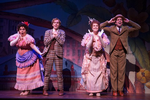 1 726 Beanie Feldstein Taylor Trensch Kate Baldwin and Gavin Creel in HELLO DOLLY Photo by Julieta Cervantes