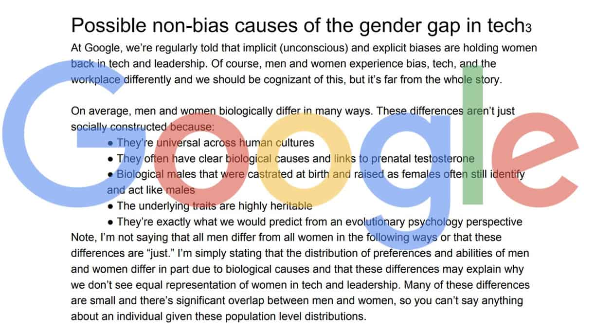 Google memo