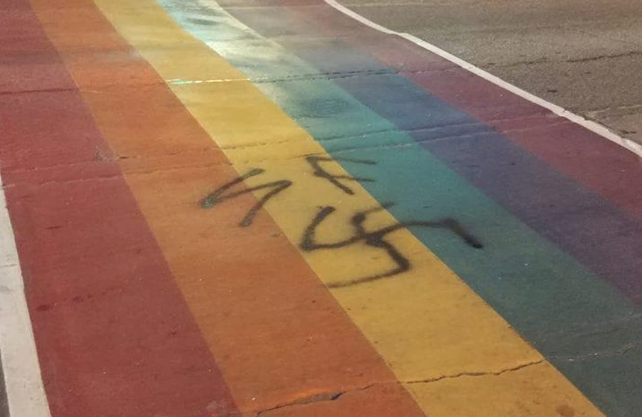 rainbow crosswalk torontos gay village