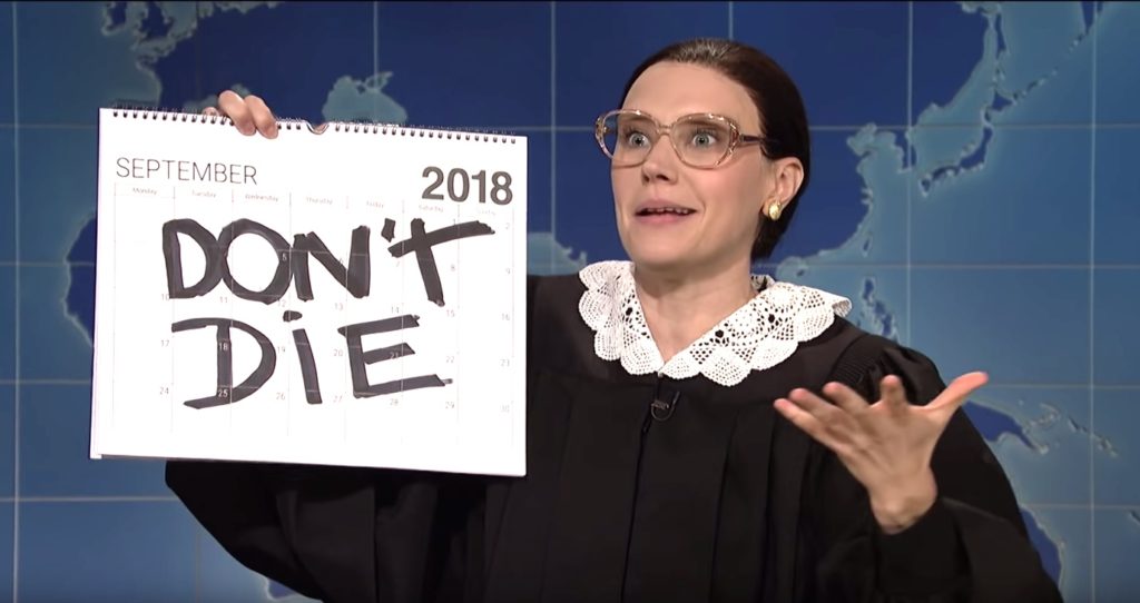 Kate Mckinnon Pays Tribute To 'Real-Life Superhero' Ruth Bader Ginsburg 1 kate mckinnon ruth bader ginsburg