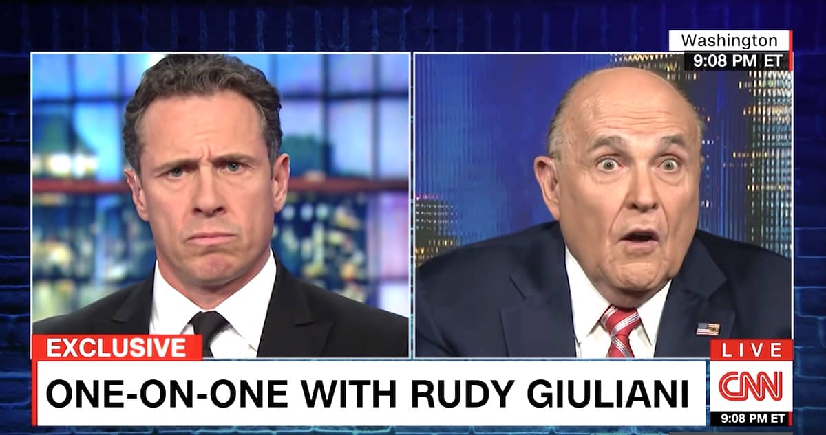 Rudy Giuliani Shocks With Goalpost Move: 'I Never Said There Was No Collusion...' - Watch 1 Rudy Giuliani Chris Cuomo