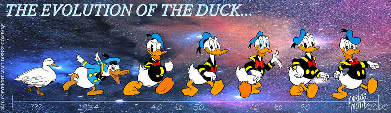 donald duck evolution by carlosmota d4esy00 400t