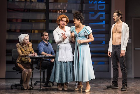 Drag Is The Gag In Laugh-Out-Loud 'Tootsie' On Broadway: Review 3 3964 HALSTON MOYE FONTANA COOPER BEHLMANN in TOOTSIE Photo by Matthew Murphy 2019