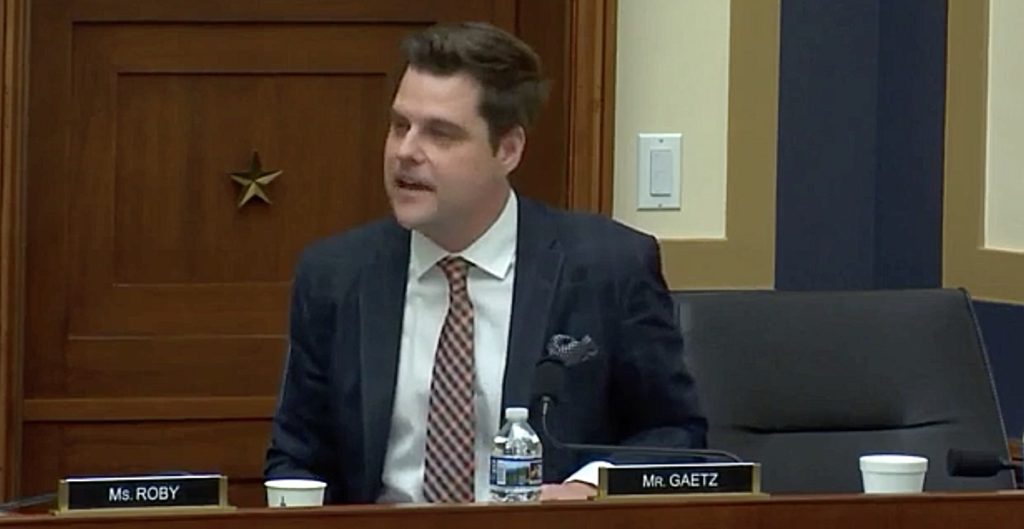 Rep. Matt Gaetz Demands Liz Cheney Step Down As Gop Conference Chair For Opposing Trump, Supporting Fauci 1 matt gaetz