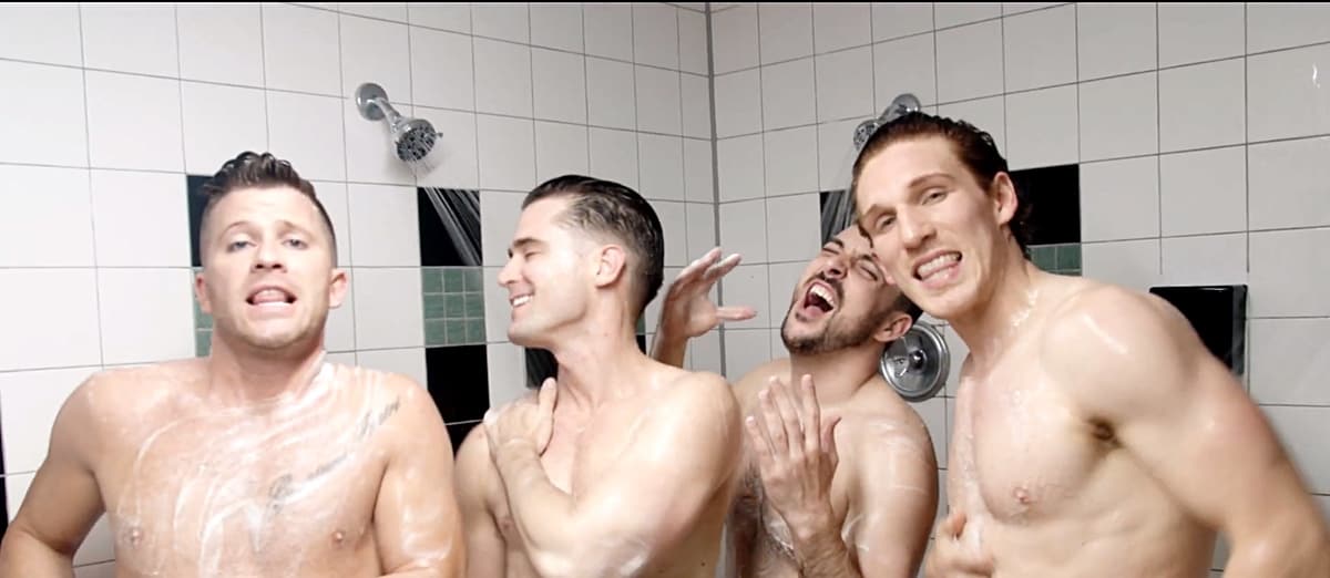 'The Boy Band Project' Hits The Gym And Showers In Fun, Steamy 'Get Behind My Love' Video — Premiere 3 2 boybandproject