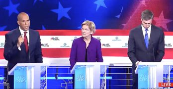 Democratic debate Google trends