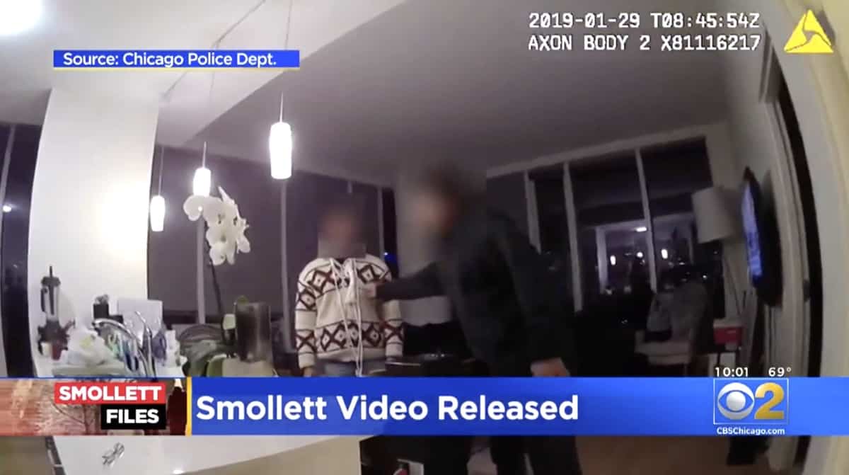 Police Video Shows Jussie Smollett Holding Noose Around Neck After Staged Attack: Watch 1 Jussie Smollett noose