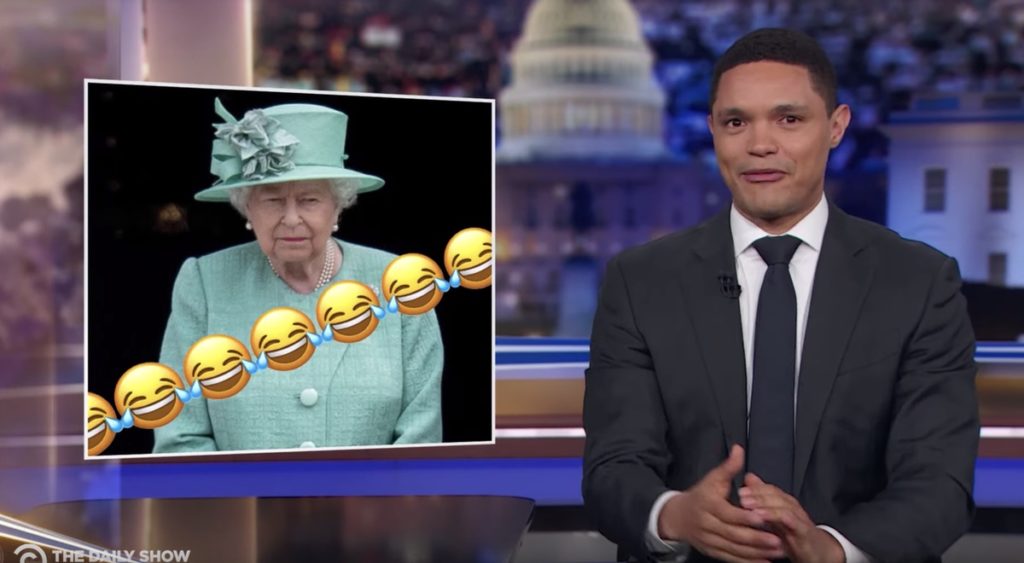 Trevor Noah Celebrates The Queen'S Brilliant Troll Of Donald Trump: Watch 1 queen trevor noah