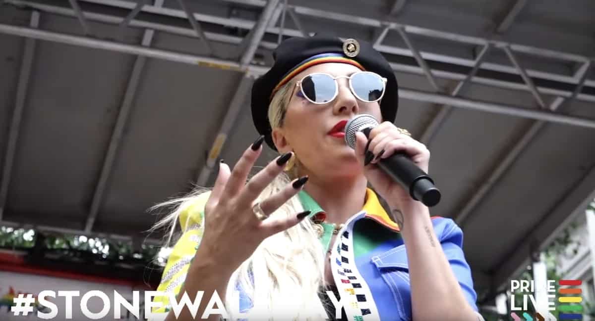 Lady Gaga Delivers Emotional Pride Speech In Surprise Stonewall Appearance With Alicia Keys, Wilson Cruz, Whoopi Goldberg And More: Watch 1 Gaga Stonewall