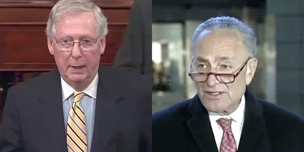 Chances For Trump Senate Impeachment Conviction Fading: Report 1 mitch McConnell chuck schumer impeachment