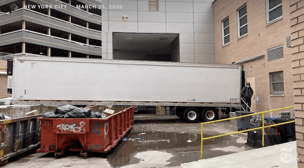 U.s. Death Toll From Coronavirus Surpasses 1,000; Queens Hospital Uses Refrigerated Truck To Store Bodies: Video 1 TruckFeatured