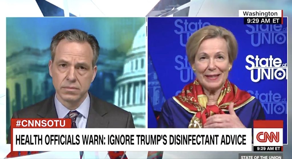 Asked If Trump'S Coronavirus 'Disinfectant' Remarks Bother Her As A Doctor, Deborah Birx Replies, 'It Bothers Me That This Is Still In The News Cycle' — Watch 1 disinfectant deborah birx