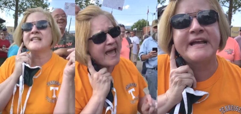 Homophobic 'Covered Bridge Karen' Speaks Says She Was Fired After 'White Lives Matter' Tirade At Protesters: 'I'M Not Racist At All' — Watch 1 elizabethton karen