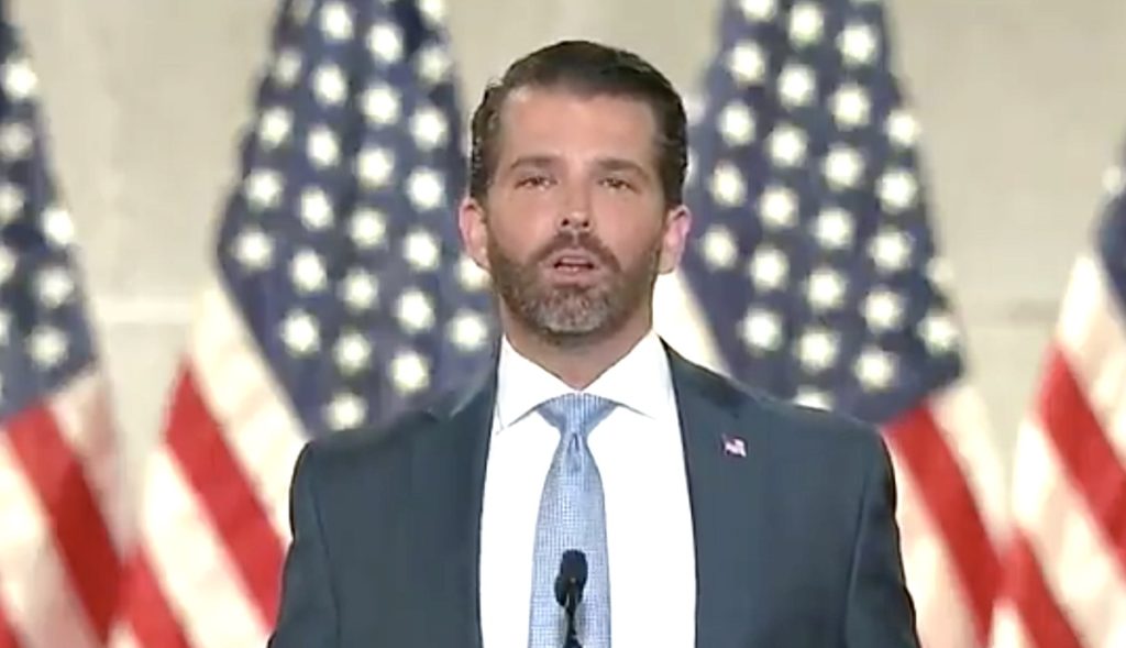 'Coked' Trends After Donald Trump Jr'S Lie-Filled, Glassy, Red-Eyed Rnc Speech: Watch 1 coked Donald Trump Jr