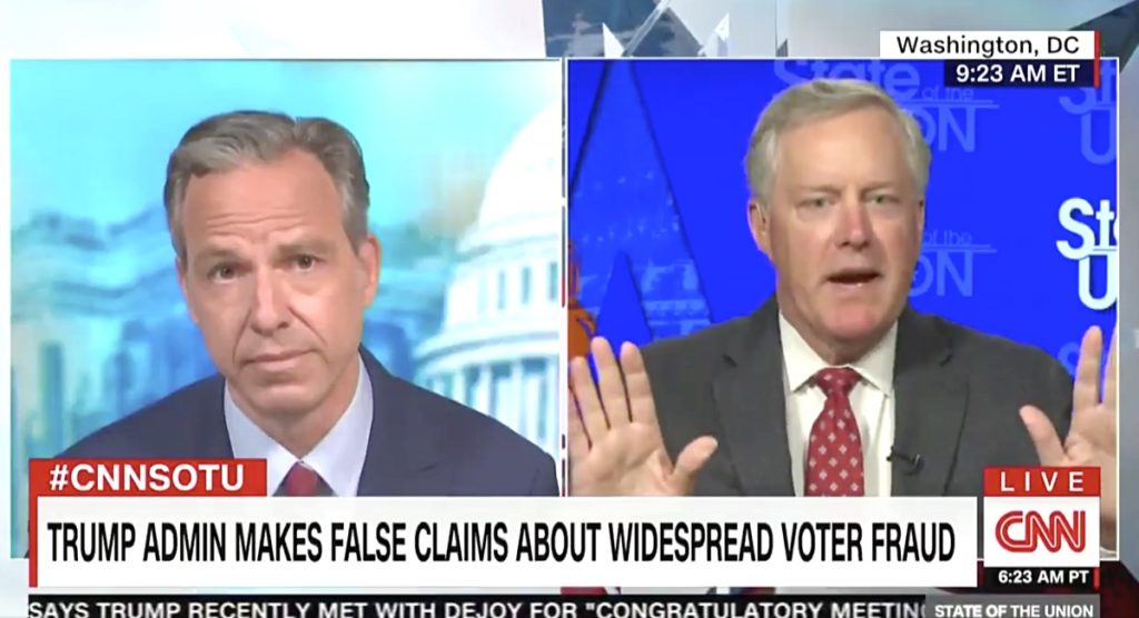 Trump Chief-Of-Staff Mark Meadows Says Reports Of Removed Usps Mail-Sorting Machines Is False 'Political Narrative,' Then Gets Presented With Receipts: Watch 1 Mark Meadows
