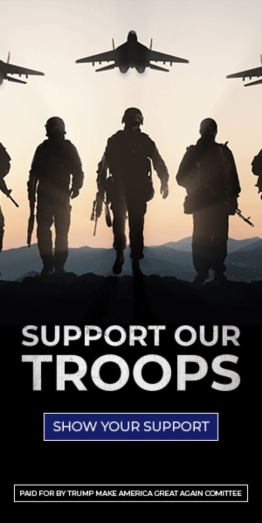 Trump Campaign 'Support Our Troops' Ad Features Photo Of Russian Jets 1 maga russian