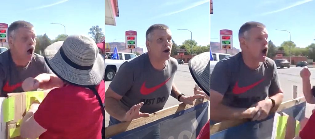 Trump Supporter Says 'Black Lives Don'T Matter,' Makes Homophobic Taunts, Coughs On Protesters At Utah Gas Station: Watch 1 brissette