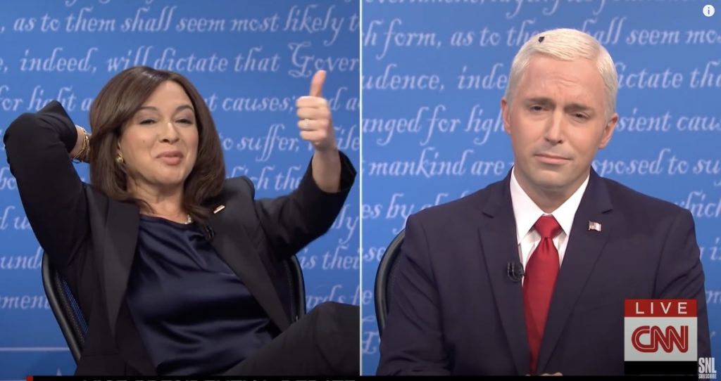 'Snl' Reveals How The Fly Got In Mike Pence'S Hair In Vp Debate Cold Open: Watch 1 snl fly pence