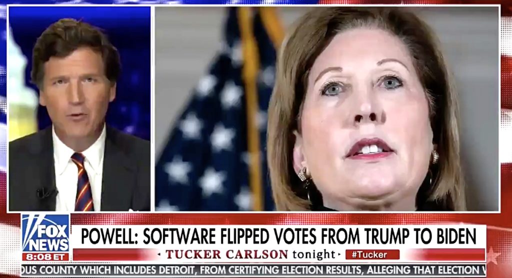 Even Tucker Carlson Thinks Trump Lawyer Sidney Powell'S Election Fraud Claims Are Insane: 'We Literally Do Ufo Segments' — Watch 1 carlson powell