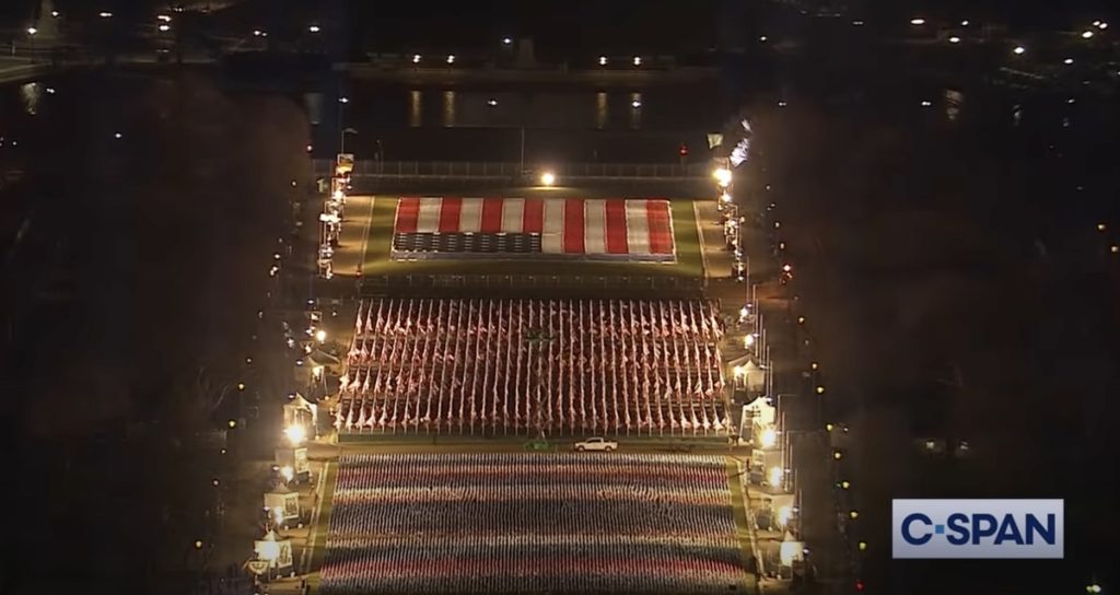 200,000 Flags Take Place Of Americans On National Mall Ahead Of Biden-Harris Inauguration: Watch 1 fieldofflags