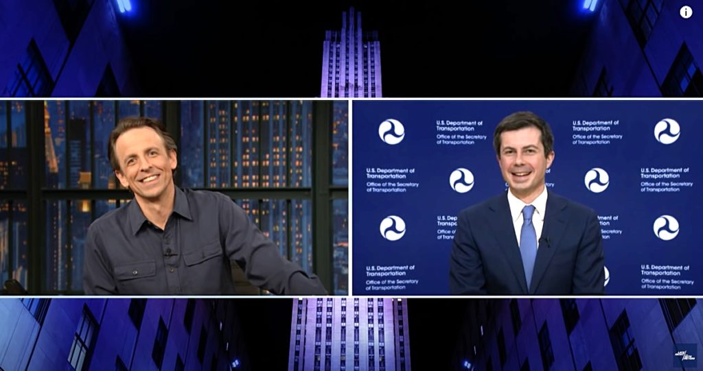 Pete Buttigieg Talks Planes, Trains, Automobiles, And His Airport Marriage Proposal With Seth Meyers: Watch 1 Seth Meyers Pete Buttigieg