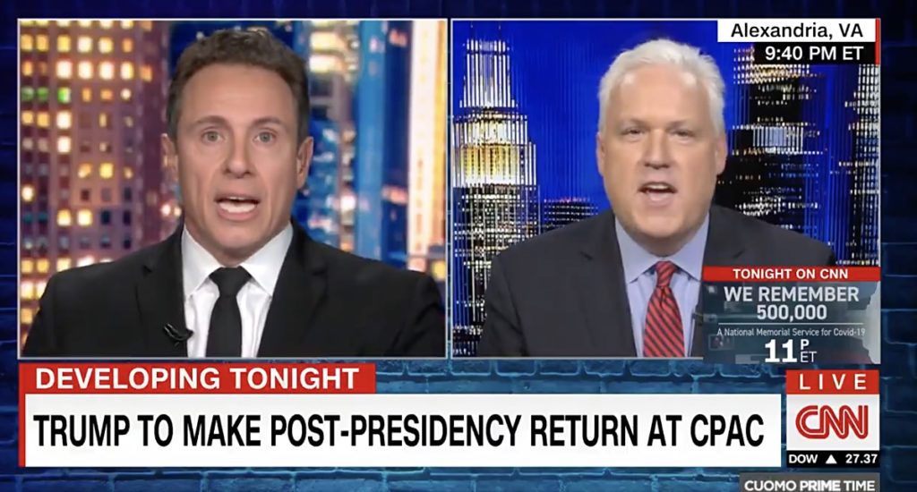 Chris Cuomo Confronts Cpac'S Matt Schlapp About Trump Keynote: 'You Guys Really Want The Conservative Movement To Be Made On The Back Of A Lie?' — Watch 1 Matt Schlapp Trump invitation