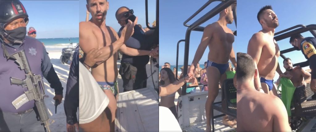 Tulum gay couple arrested kissing