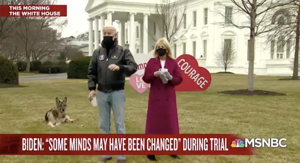 Biden 'Anxious To See' If His Senate 'Republican Friends...stand Up' For Democracy In Impeachment Trial: Watch 1 valentine biden
