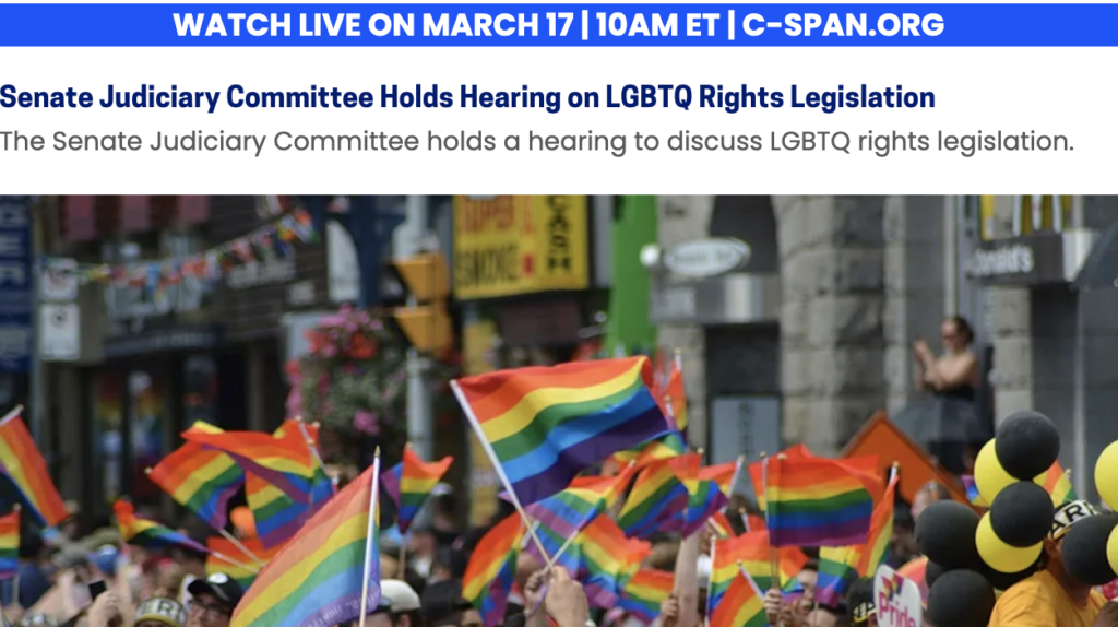 Live Equality Act Hearings On Lgbtq Rights In Senate Judiciary Committee: Watch 10Am (Watch The House If Early) 1 Screen Shot 2021 03 17 at 8.54.04 AM