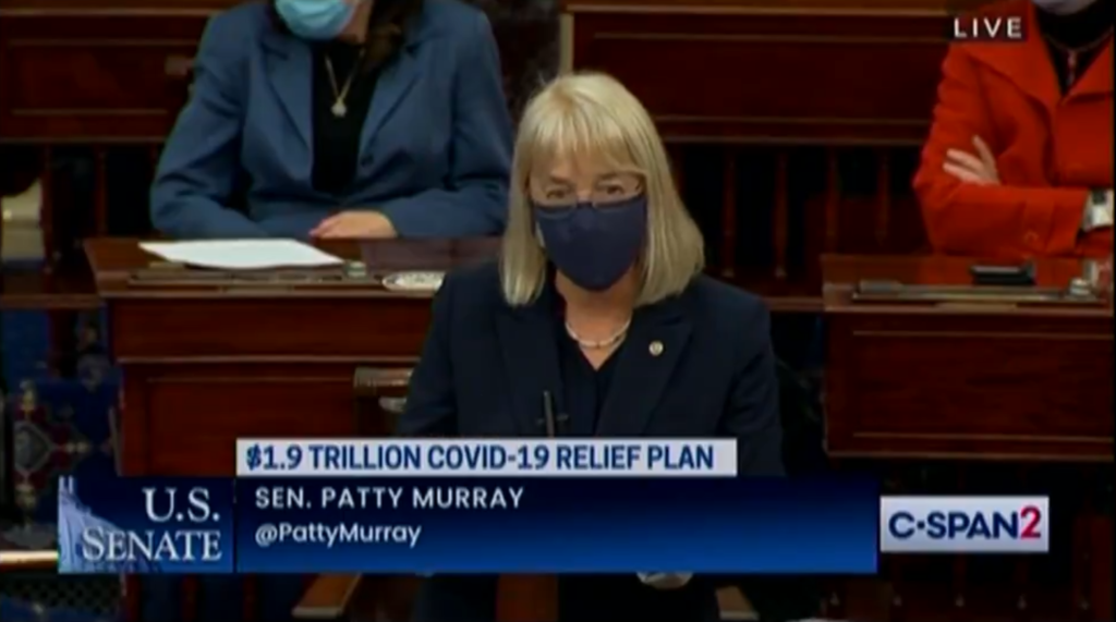 Patty Murray Blasts Gop'S Anti-Trans Covid Bill Amendment: 'For The Love Of God Can'T We Just Have A Little Bit Of Heart?' 1 murray1