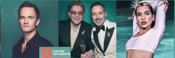 The Glamorous Sir Elton John Oscars Party (Virtual) To Benefit His Aids Foundation With Neil Patrick Harris, Dua Lipa. You'Re Invited 1 elton john oscars party