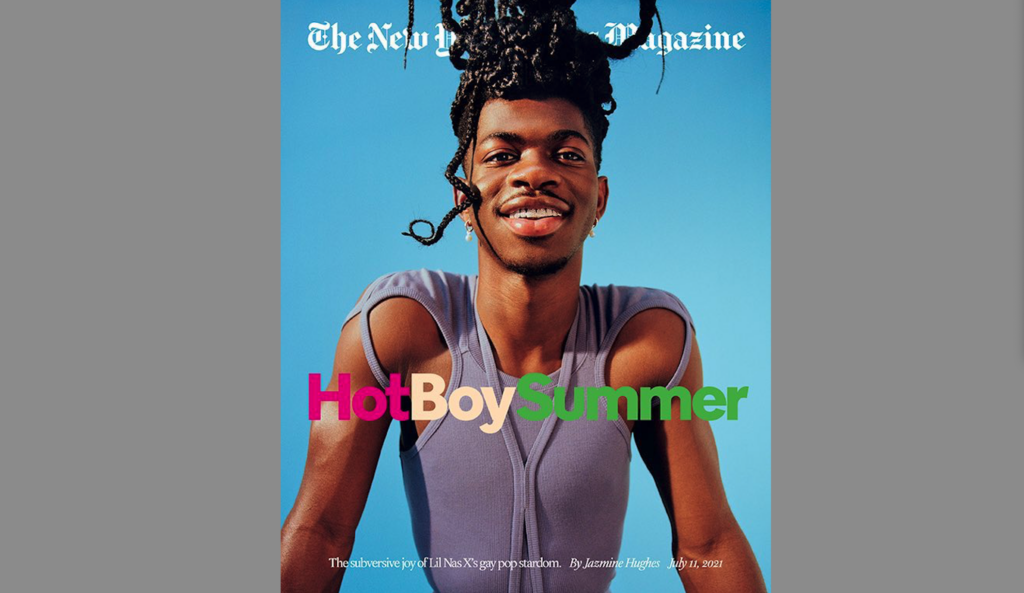 The Lil Nas X Gay Coronation Covers Ny Times Magazine; Crowned With 'Elaborately Braided Black Boy Joy'; Welcome Generation Z 1 Lil Nas X gay