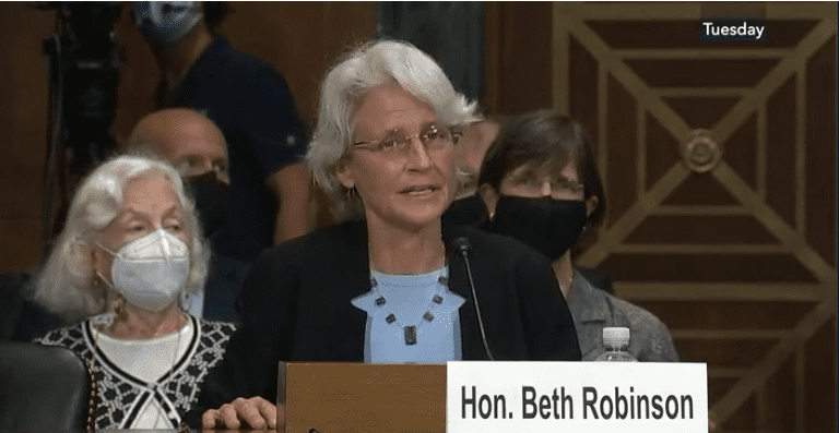 First Out Lgbtq Woman Confirmed To Federal Appeals Court; Highly Qualified Justice Breezes By Bizarre Republican Queries 1 Beth Robinson Federal Appeals Court