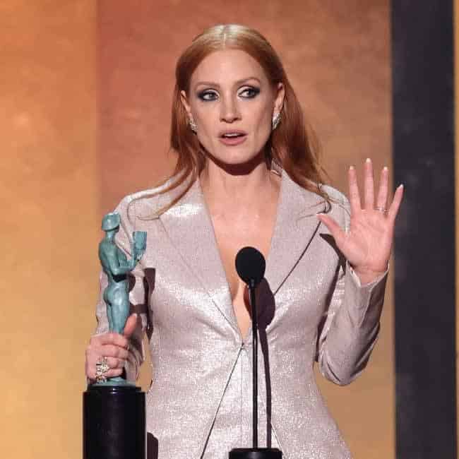 Jessica Chastain 'Stunned' By Sag Awards Win For 'Tammy Faye' Over Olivia Coleman ('Lost Daughter') , Gaga ('Gucci'), Jhud ('Respect'), Nicole Kidman ('Ricardos') 1 497678 origin 1